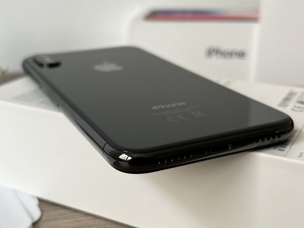iPhone X, 256GB, Space Gray, КАТО НОВ, 100% батерия, ГАРАНЦИЯ!