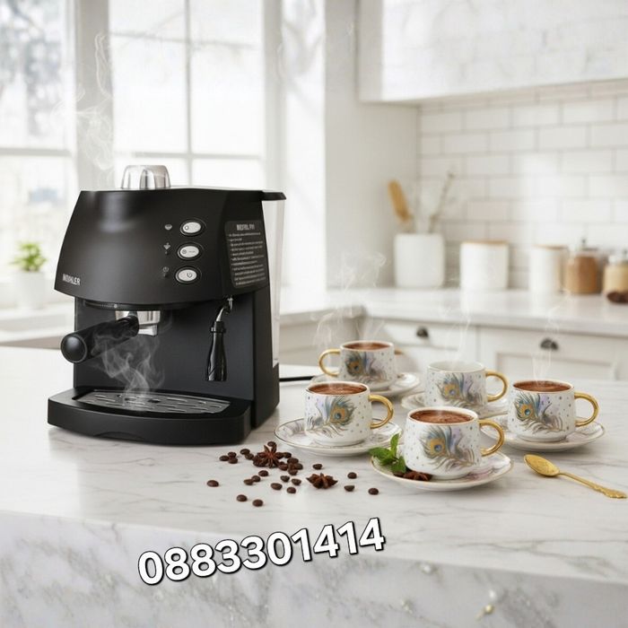 Еспресо машина MUHLER + ПОДАРЪК Луксозен порцеланов сервиз по избор