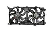 GMV radiator electroventilator SSangYong ACTYON SportS, 05.2011-, Korando, 2011-, motor 2.0 xdi, diesel, 360/360; (2 +2) pini, cu pre-rezistor,