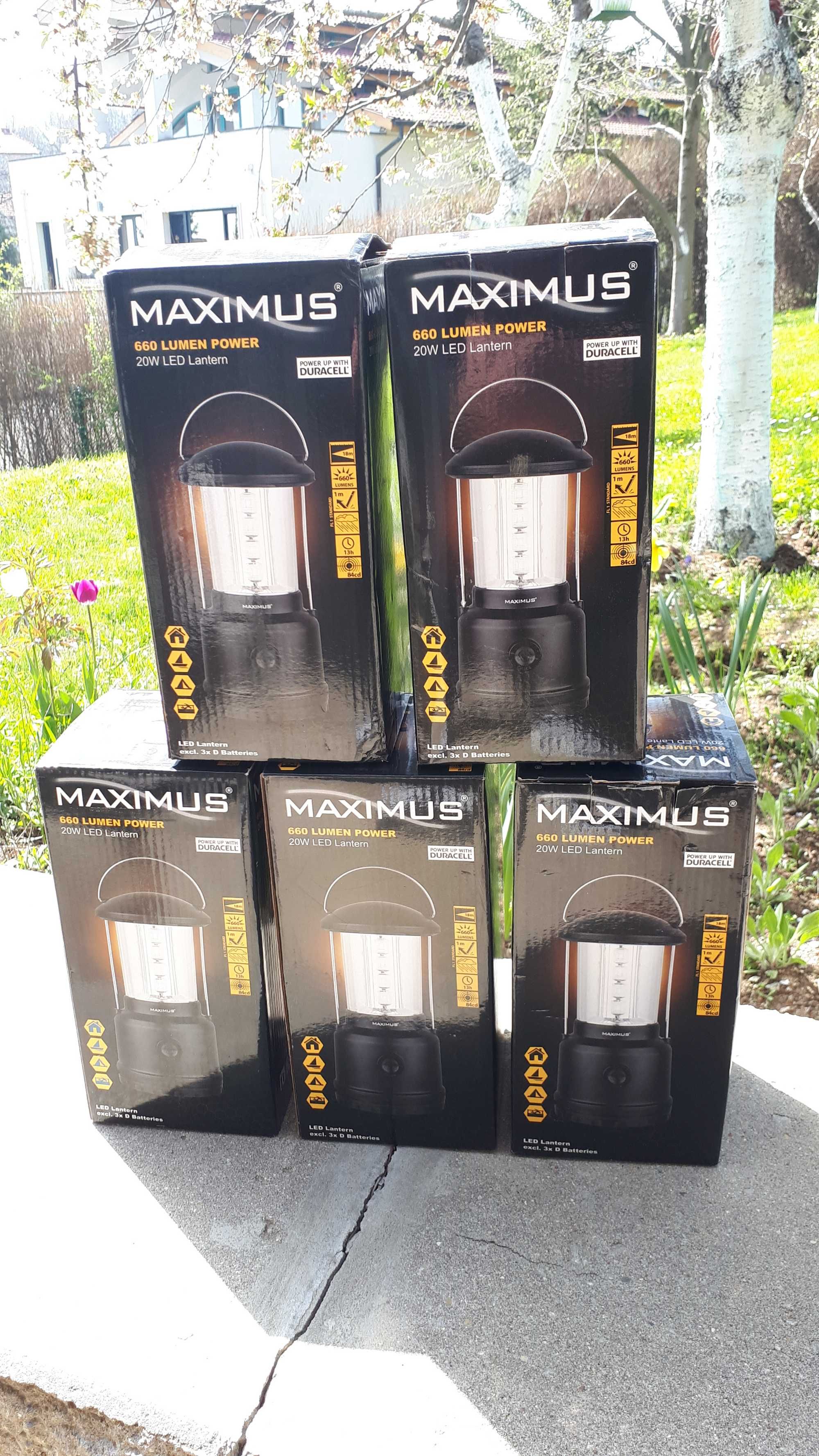 Къмпинг фенер Maximus и Duracell LED фенер »20W LED 660 лумена с димер