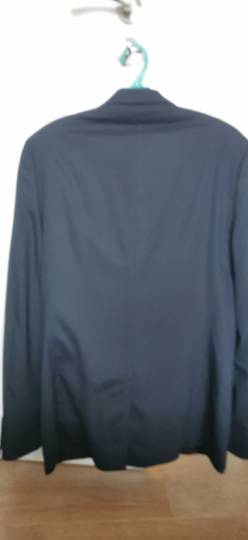 Мъжки костюм Zara, тъмно син, номер 48/M
