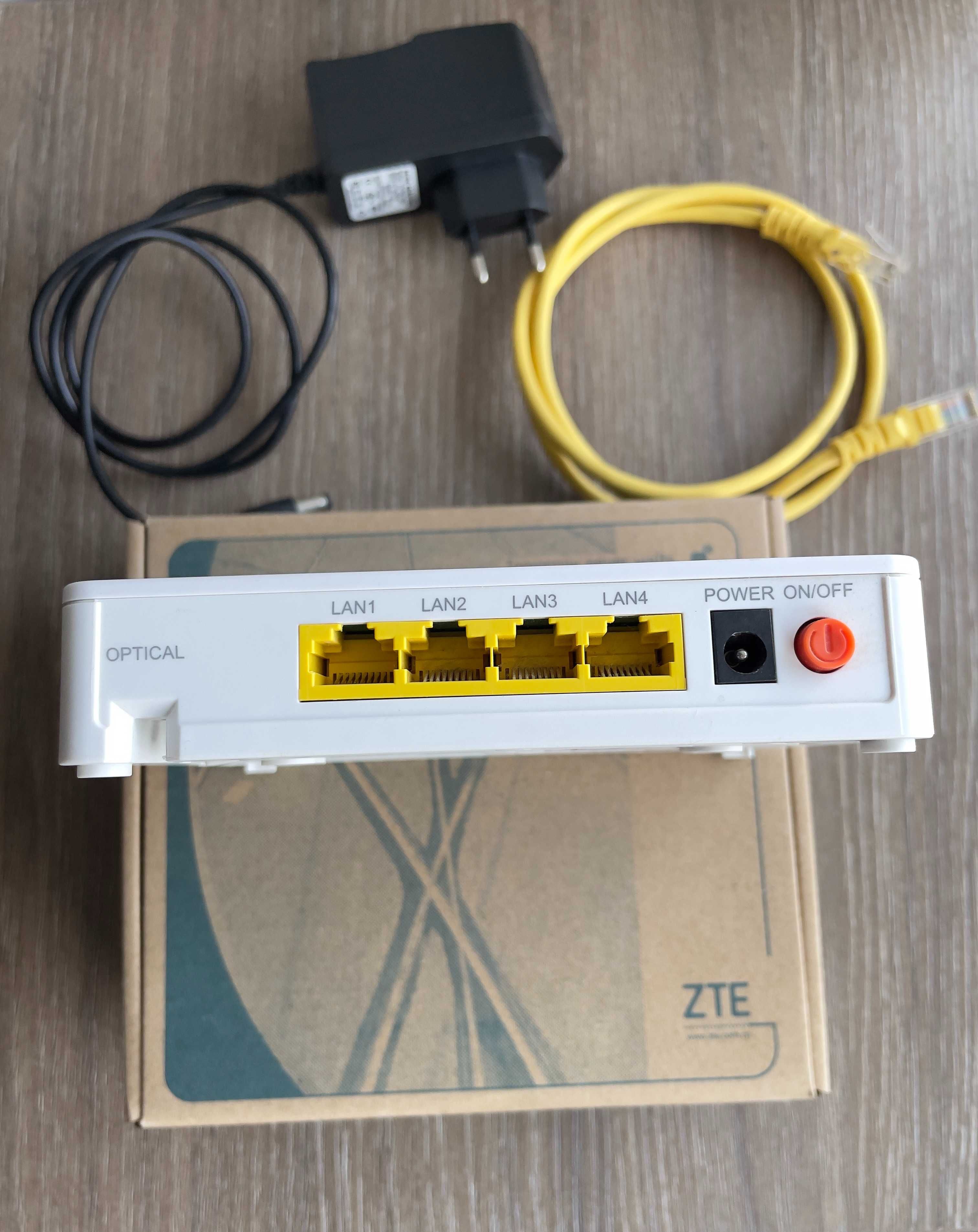 ZTE ZXHN F600 - Оптичен рутер за интернет, телевизия и телефон