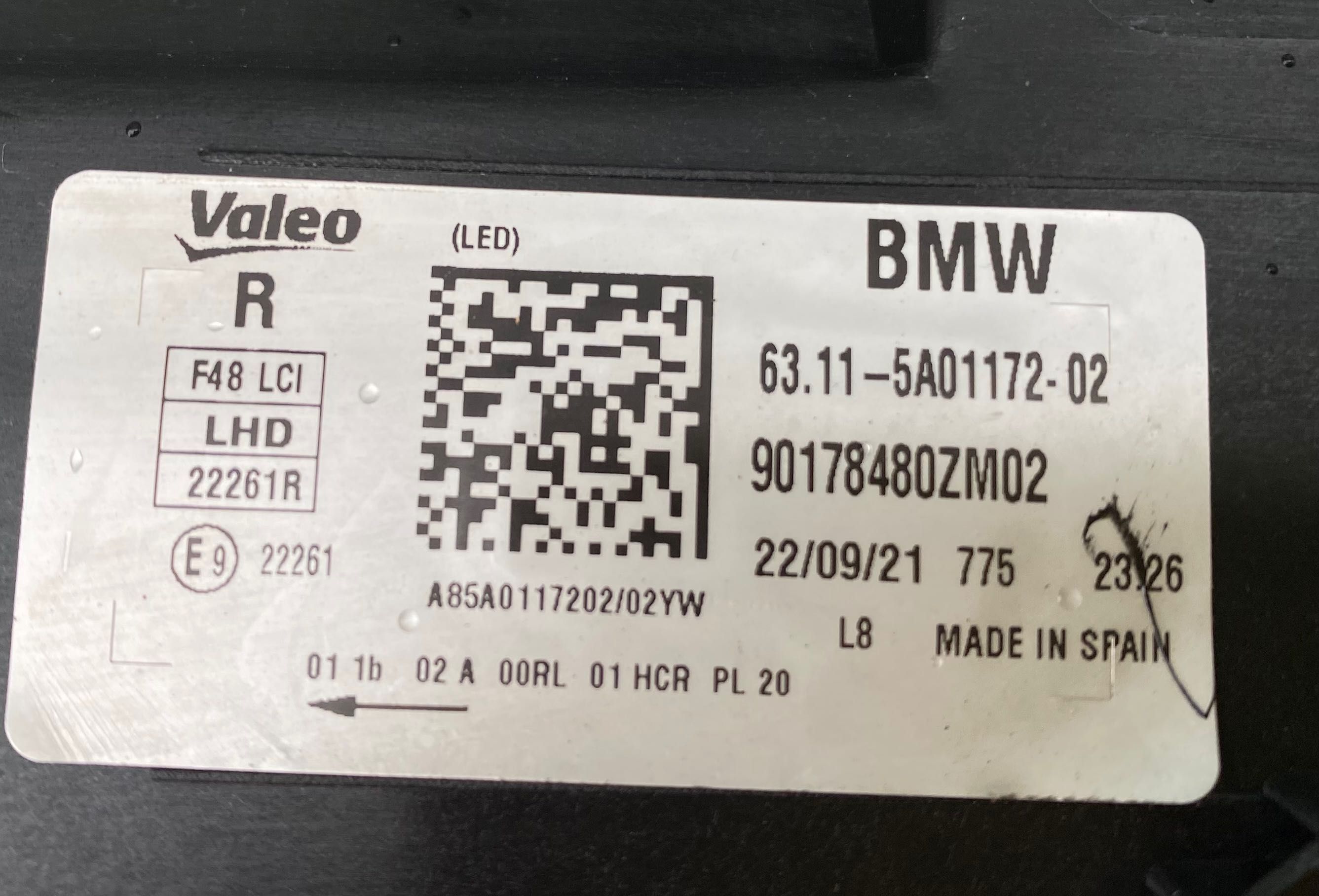 Фарове far BMW LED фар за Бмв Х1 Ф48 фейс Bmw X1 F48 LCI