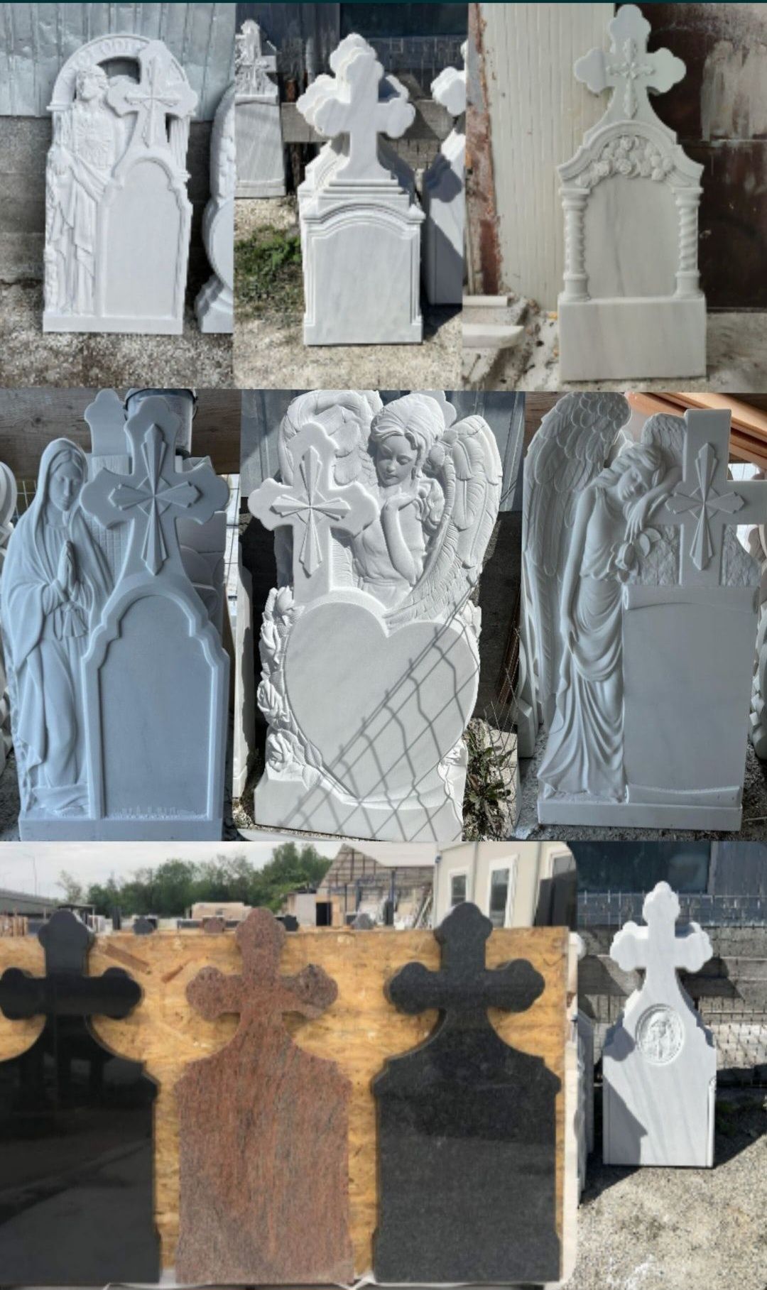 Cruci marmura Lucrări construcții cimintir