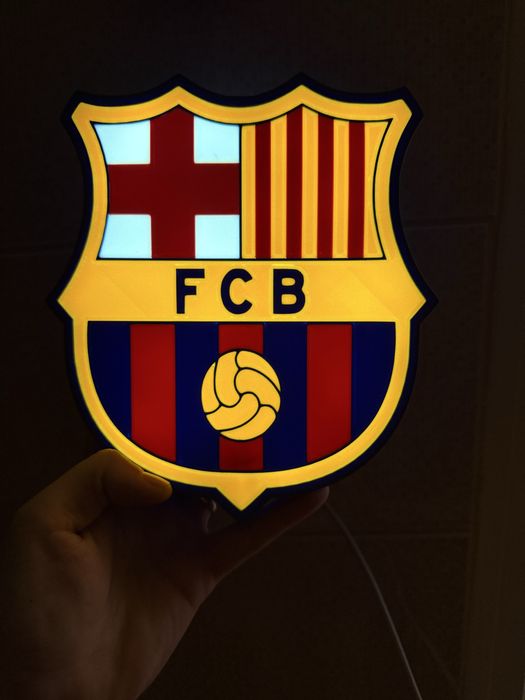 Lampa Led Barcelona Real/Dinamo/Fcsb/Rapid/Cluj/Petrolu/Arges