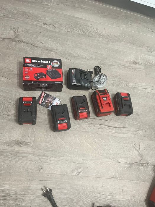 Set Einhell Power X-Change 18V – 5 baterii + încărcător