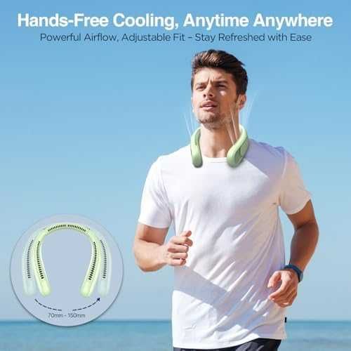 Нов Мощен преносим вентилатор за врат 3 скорости спорт лято охлаждане