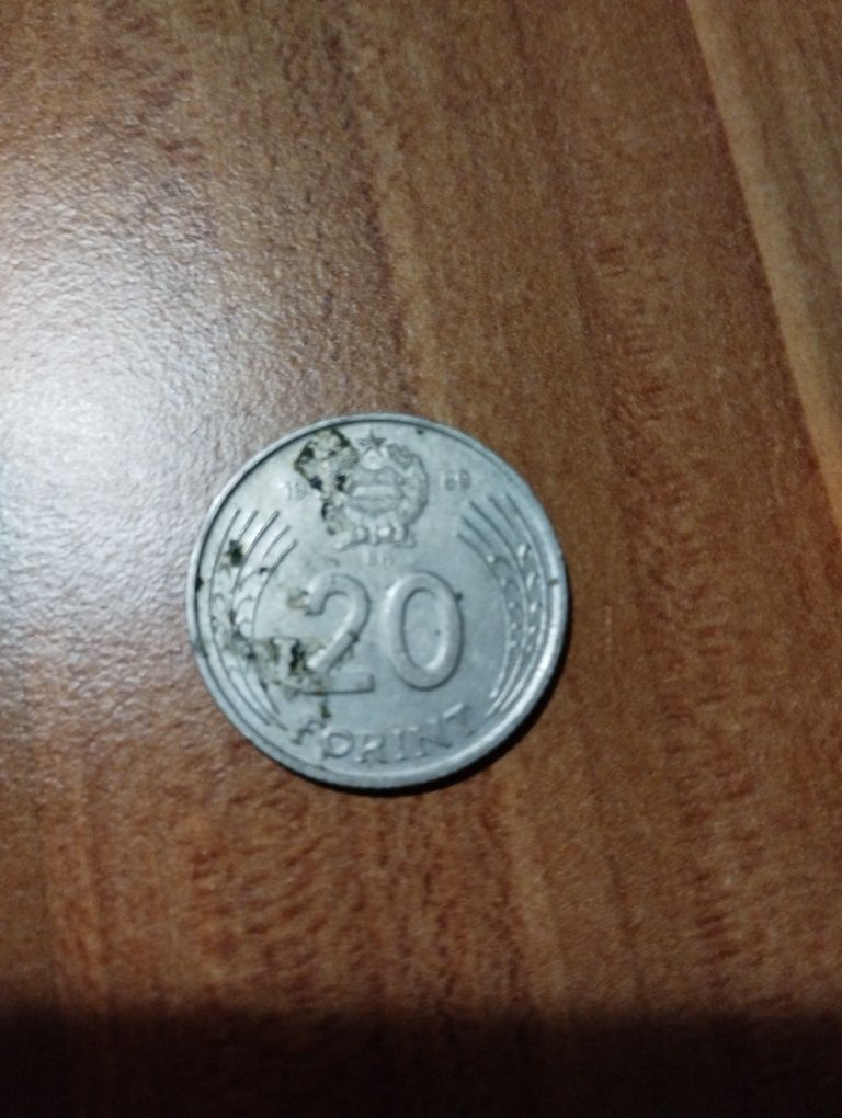 Monedă veche magiară din anul 1989
