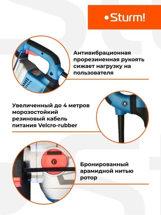 Перфоратор SDS MAX Sturm! RH25206PM