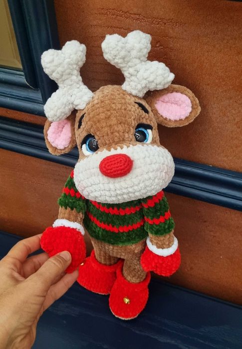 Плетена играчка - коледен елен