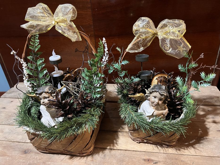 Decoratiuni Craciun , cos Craciun , hand-made