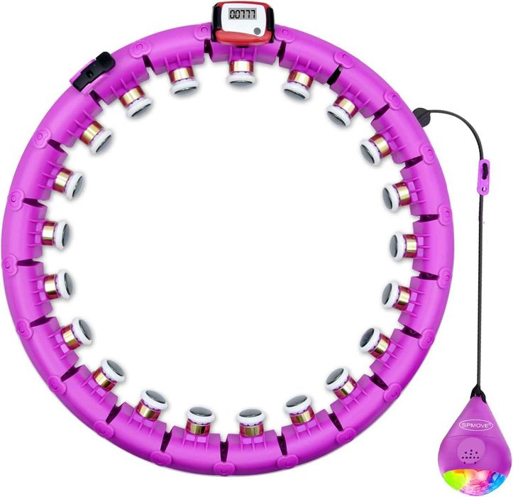 Смарт фитнес обръч HiroShi – 24 сваляеми секции, 360 градуса масаж