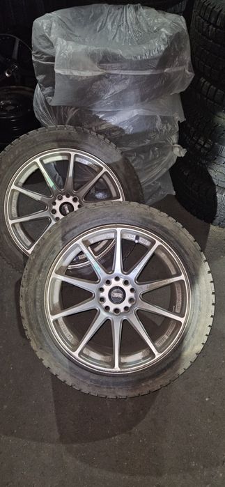 Диски с резиной зима р18 , 5×114,3 , 5×100 , на тойота лексус субару