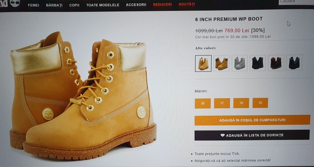 Timberland 6 inch Premium Waterproof
