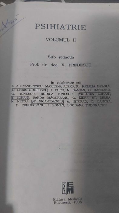 Psihiatrie Predescu 1998
