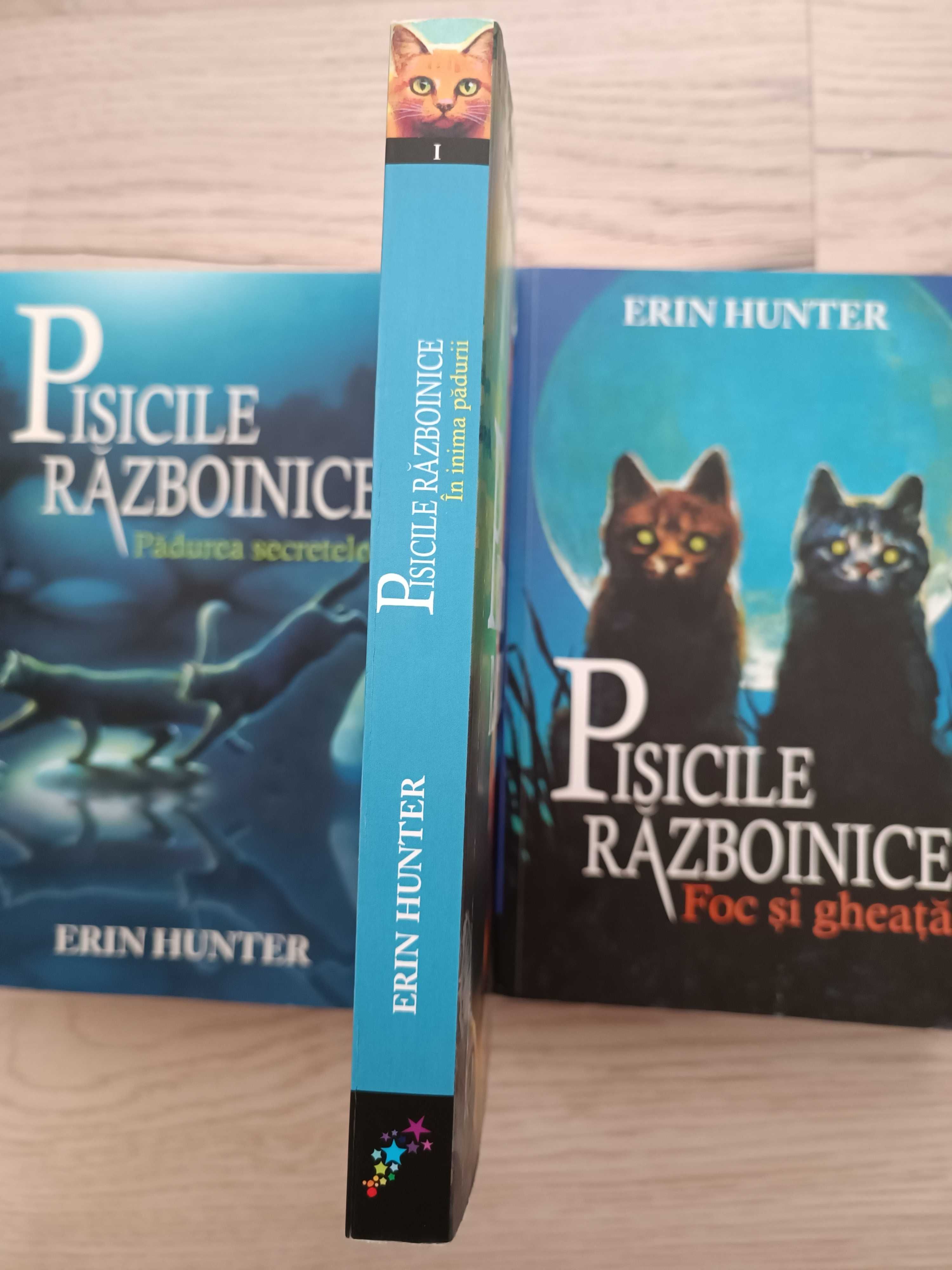 Pisicile războinice, de Erin Hunter, 3 volume la un preț atractiv.