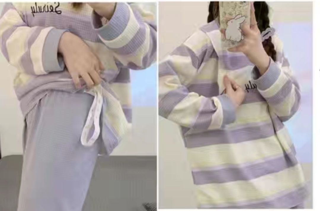 Пижама для беременных и кормящих мам. Материал очень хороший и удобный