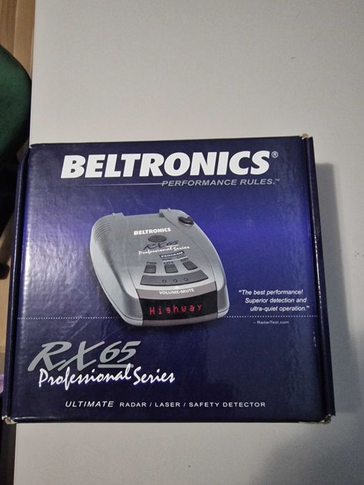 detector radar beltronics  rx 65 nou