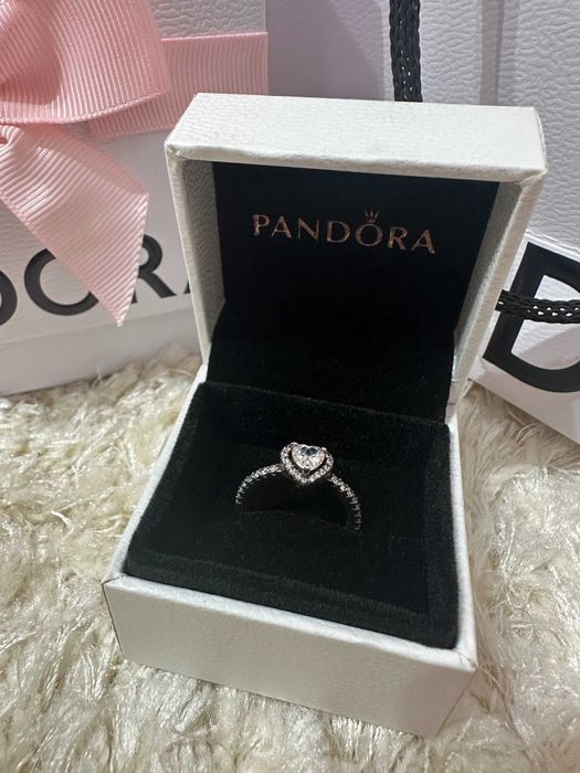 Inel Pandora Argint cu inimioara