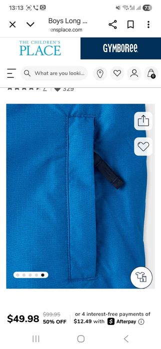 Зимно яке 3в1 the children's PLACE (ново). 5/6г. 112-118см.