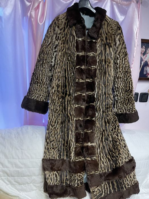 Дълго палто от норка