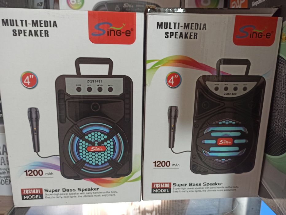 Блютуз колонка караоке