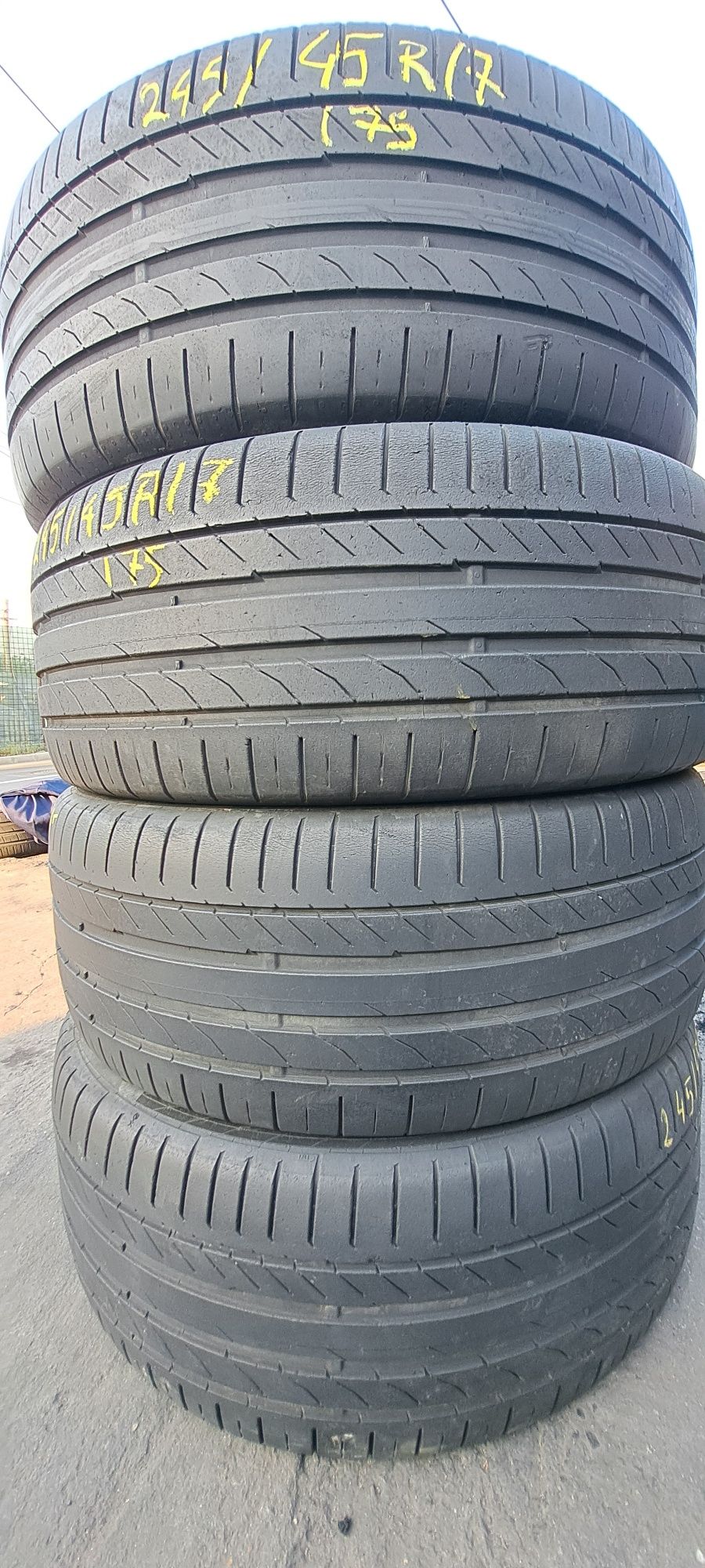 4 anvelope vara 245/45r19 Continental Montaj Gratuit