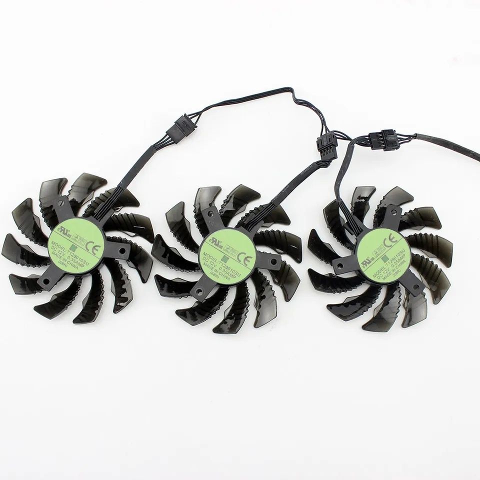 Set Cooler Fan Gigabyte GTX 75MM, T128010SU, 4PINI