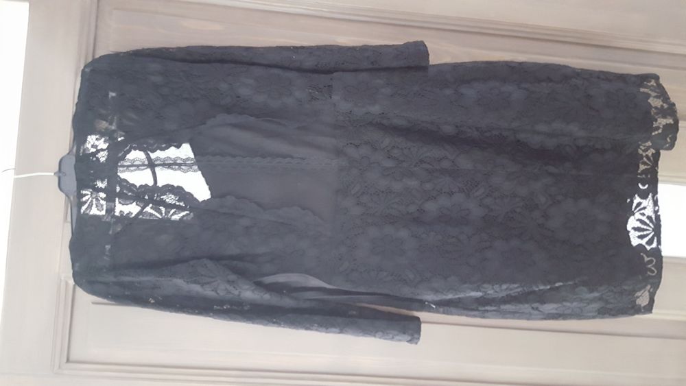 Rochie de seara dantela neagra