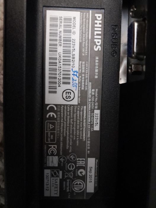 Monitor Phillips 60 hz