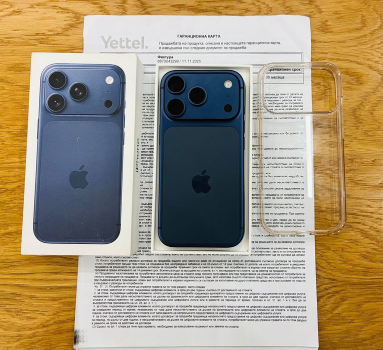iPhone 17 Pro 256GB Deep Blue Гаранция 36’