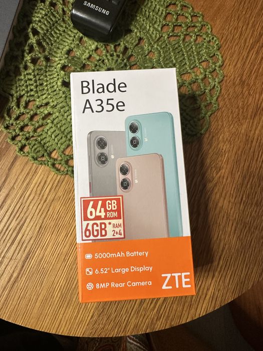 новый телефон нераспакованный ZTE A35e 64gb