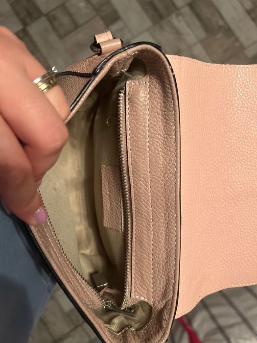 Vicino geanta mica umar si portofel din piele(culoare roz)