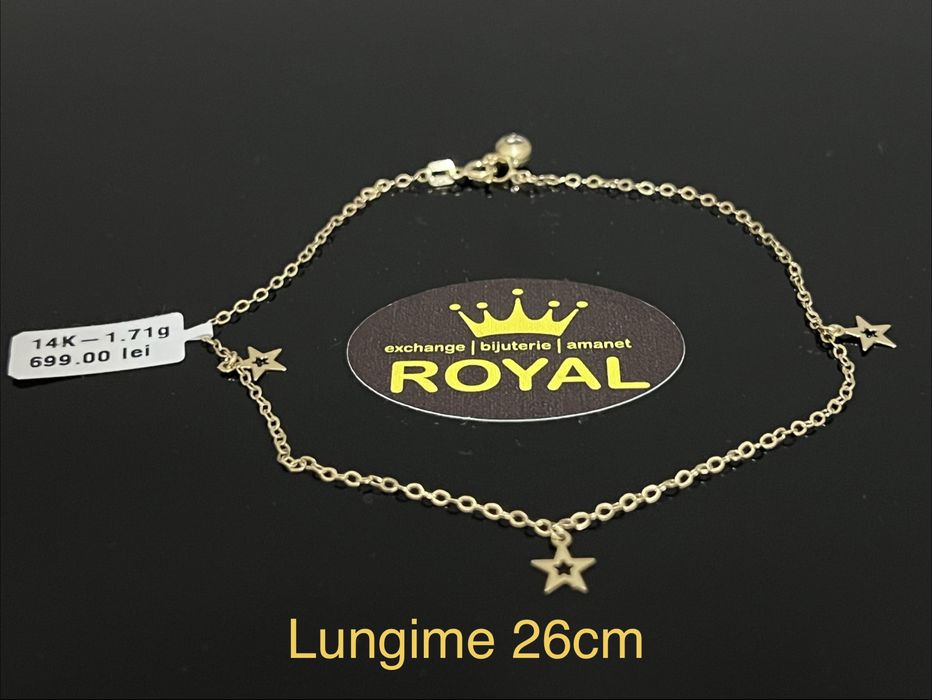 Bijuteria Royal CB : Bratara picior dama aur 14k 1,71gr