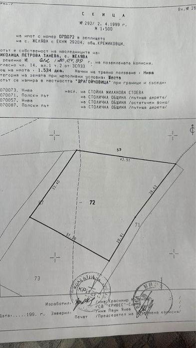 Продавам ниви в село Желява