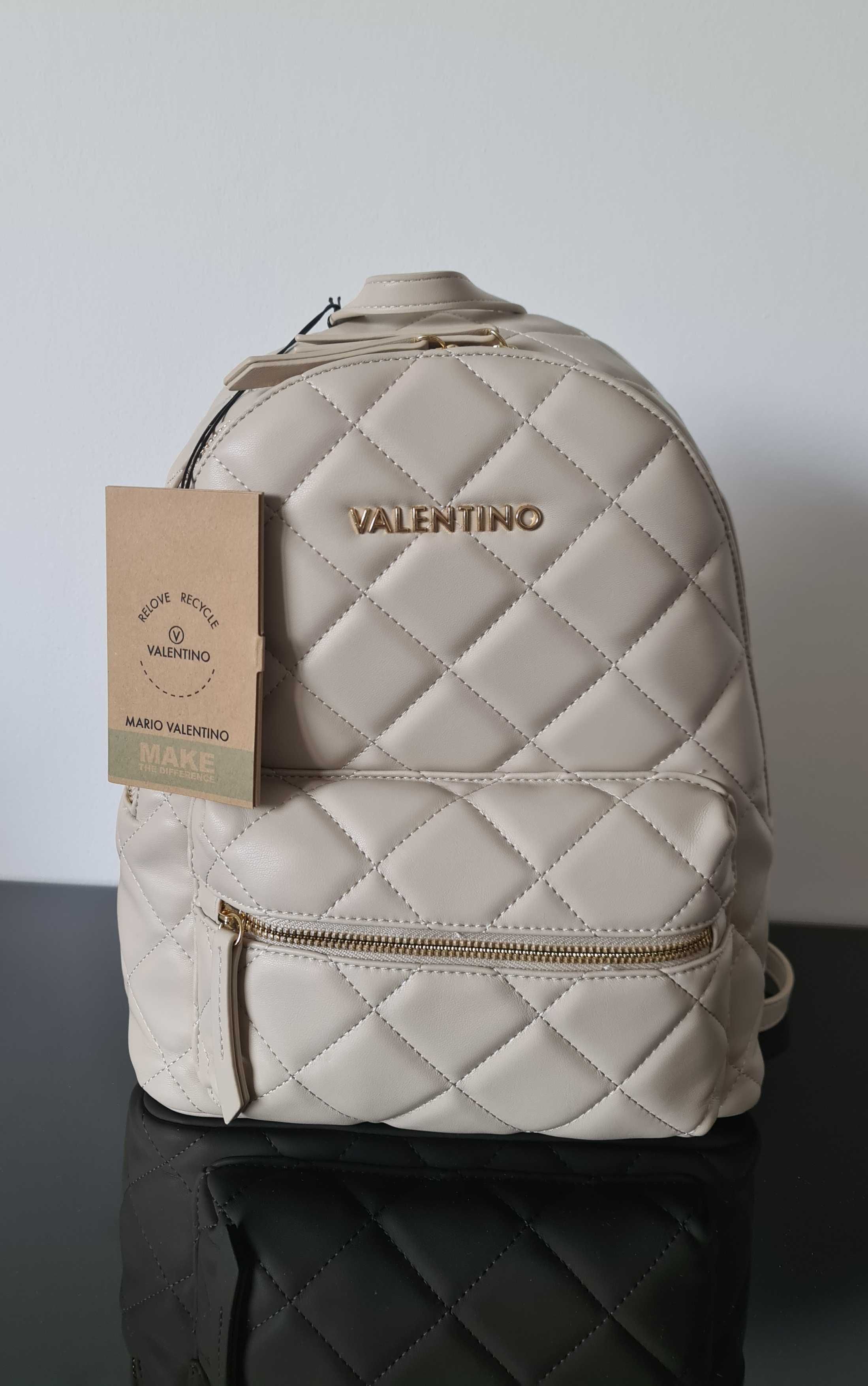 Ghiozdan rucsac Mario Valentino, bej. NOU cu etichete!