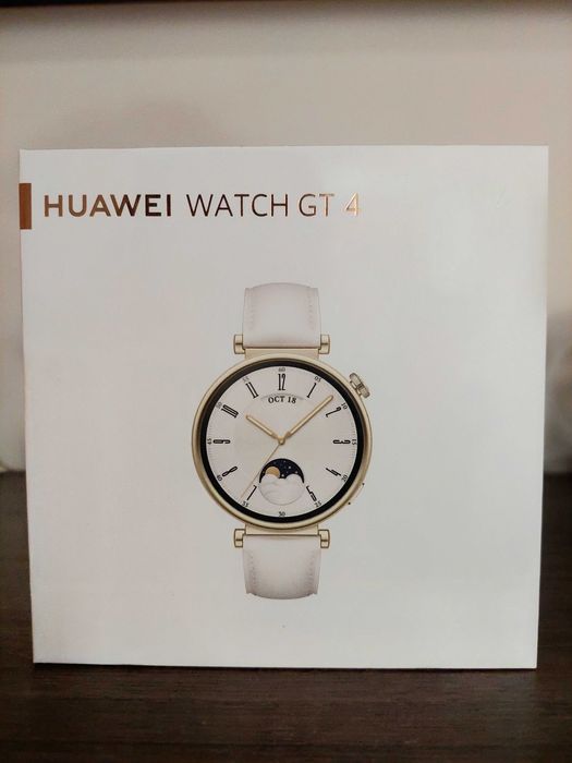 HUAWEI WATCH GT 4 WHITE White Leather Strap 41 MM, Неразопакован