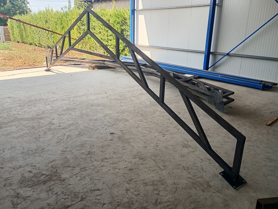 Oferta 5 ferme de 7m și 10 stâlpi hala garaj magazin depozit STOC