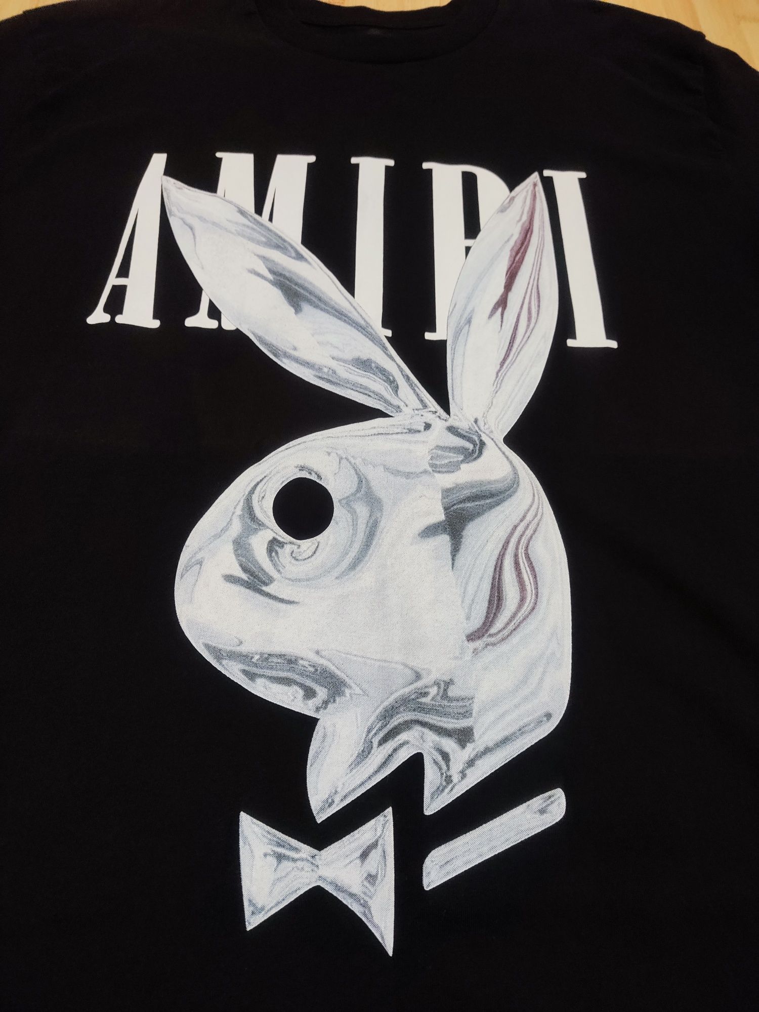 AMIRI Metallic Playboy Bunny мъжка тениска