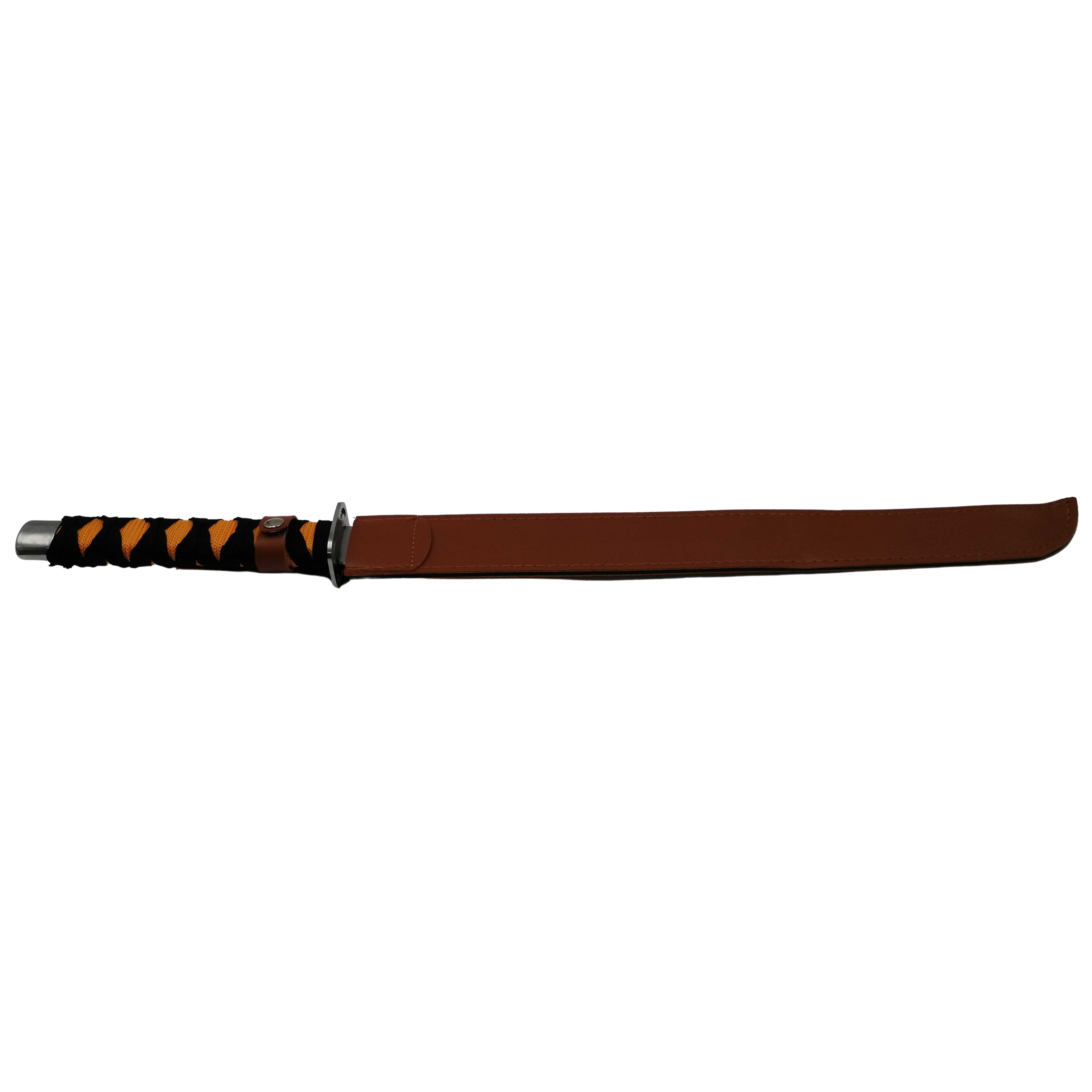 Sabie de vanatoare, ninja path, maner lemn, 70 cm, teaca inclusa