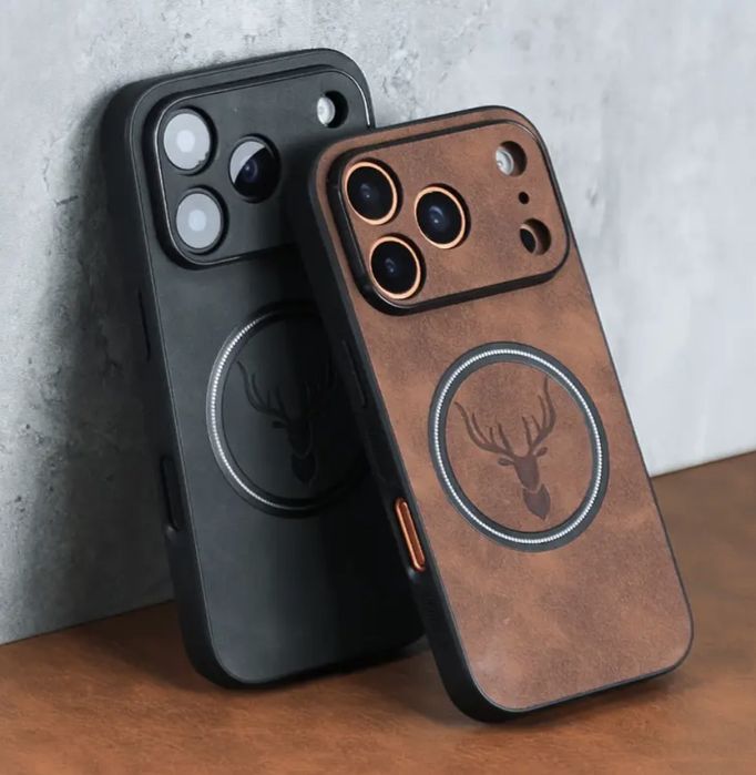 Луксозен Ретро калъф съвместим със Iphone 17/17Pro