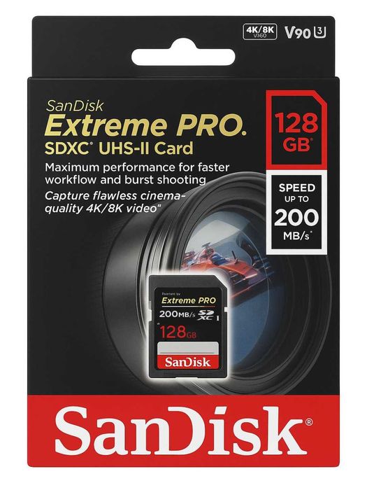 Карта памяти для фотоаппарата Sandisk Extreme Pro SDXC 32gb 64gb 128gb