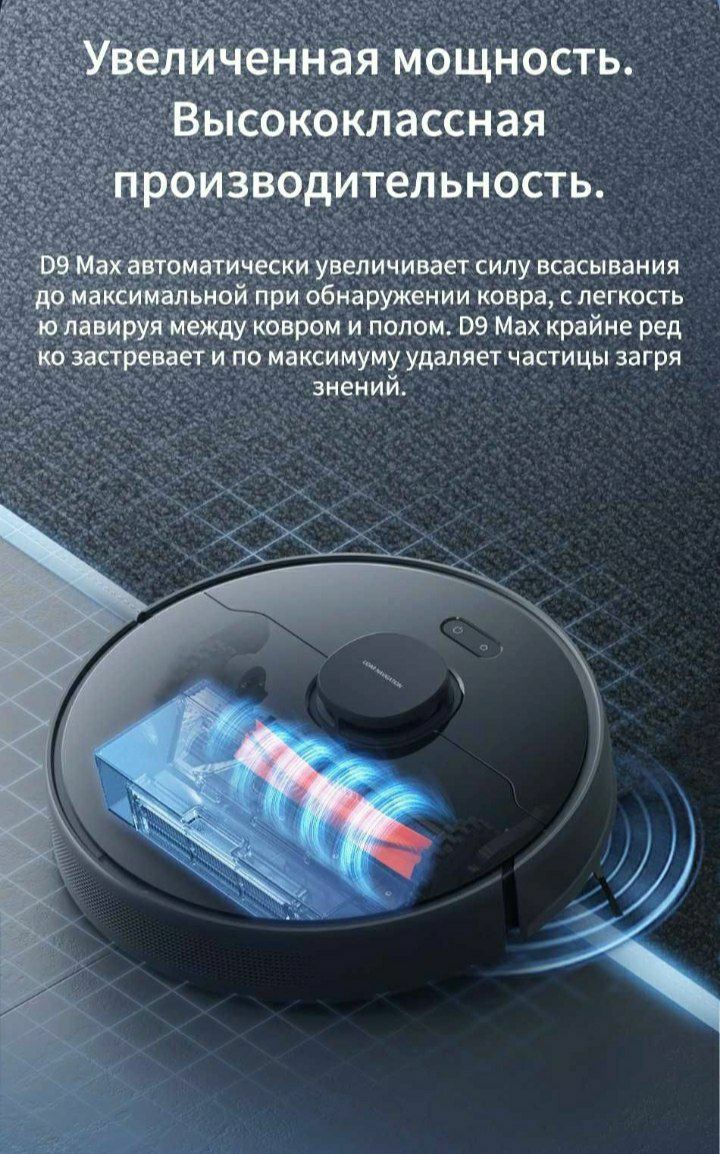 Dreame Bot d9 max робот пылесос с лидаром