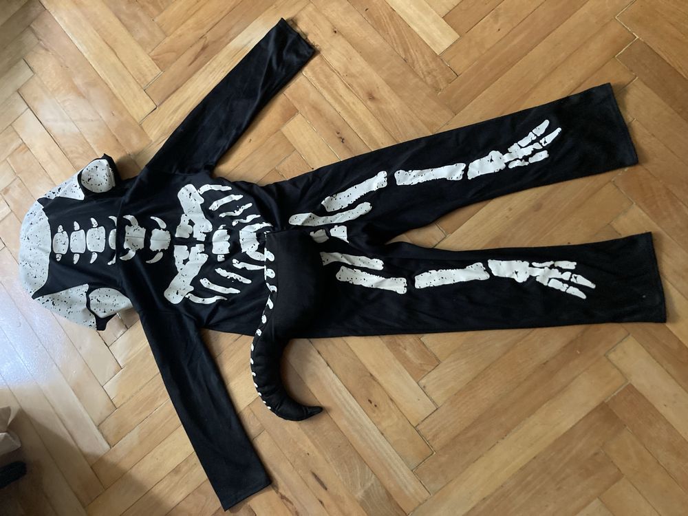 Costum schelet dinozaur copii 3-4 ani