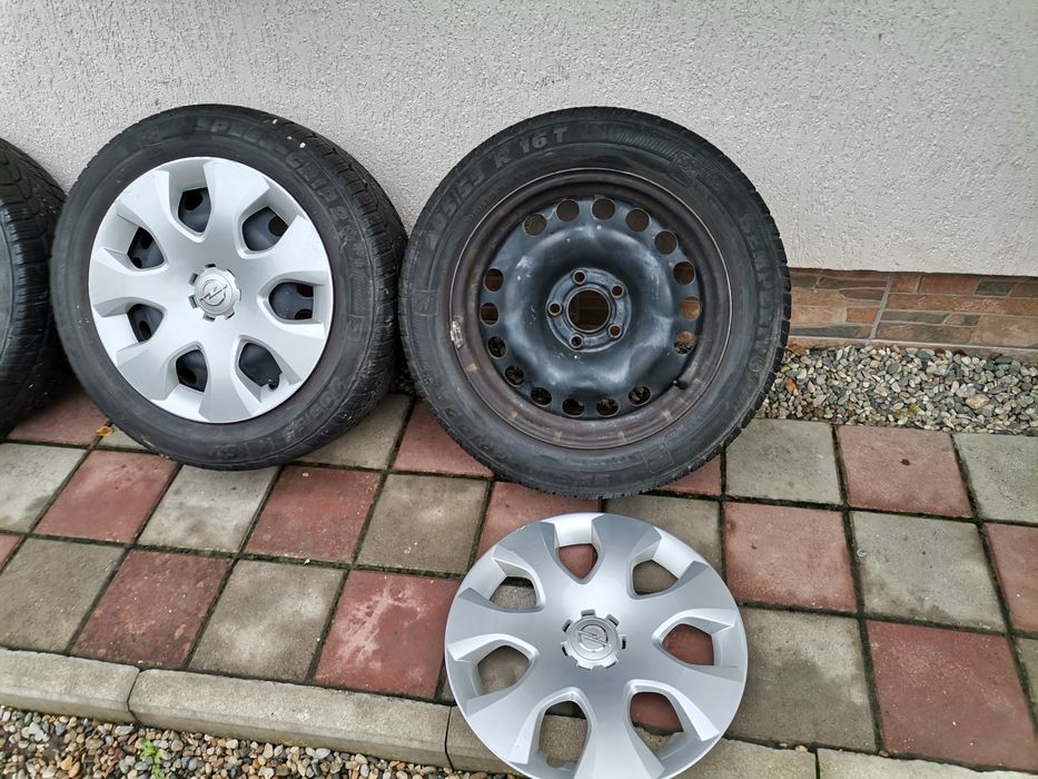 Jante tabla 5x110 Opel +anvelope iarna 205/55r16