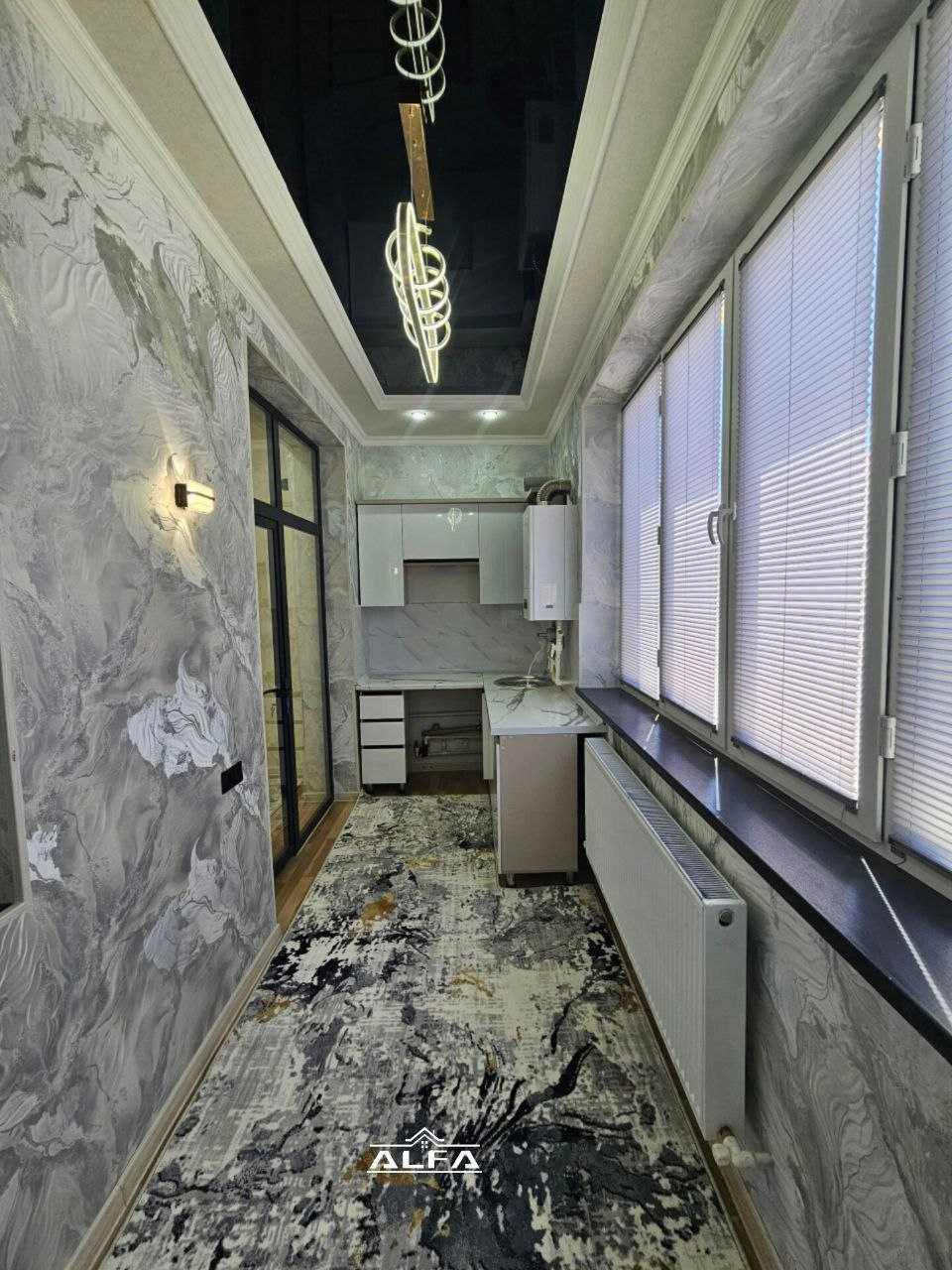 2 xonali qilingan 46m² 1-qavat.