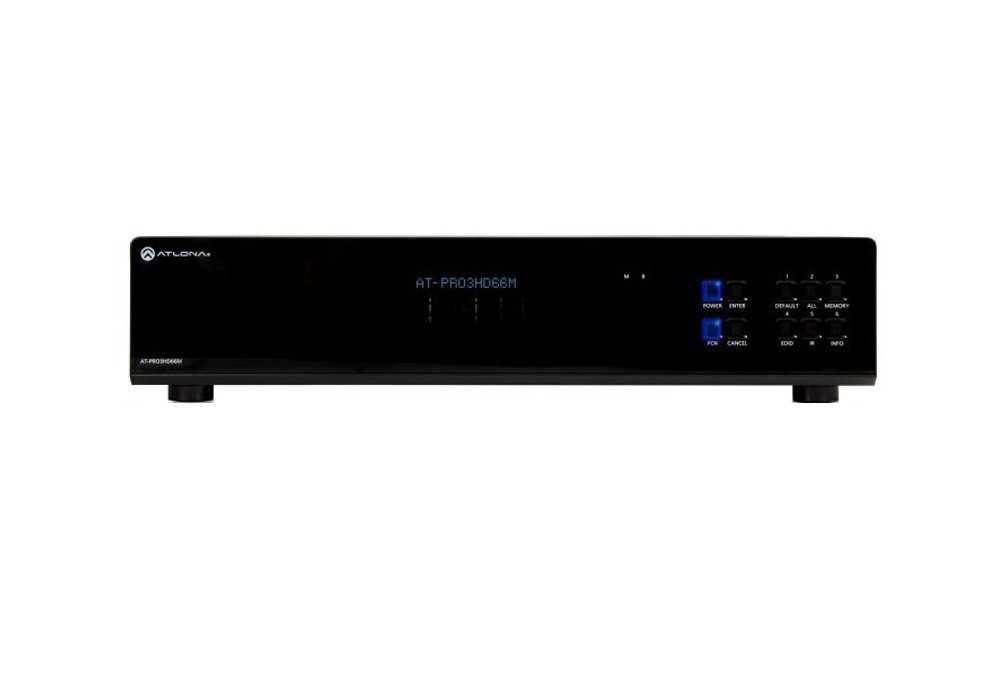 Atlona AT-PRO3HD66M 6x6 HDMI Matrix Switch 1.4 with CAT5/6 Outs