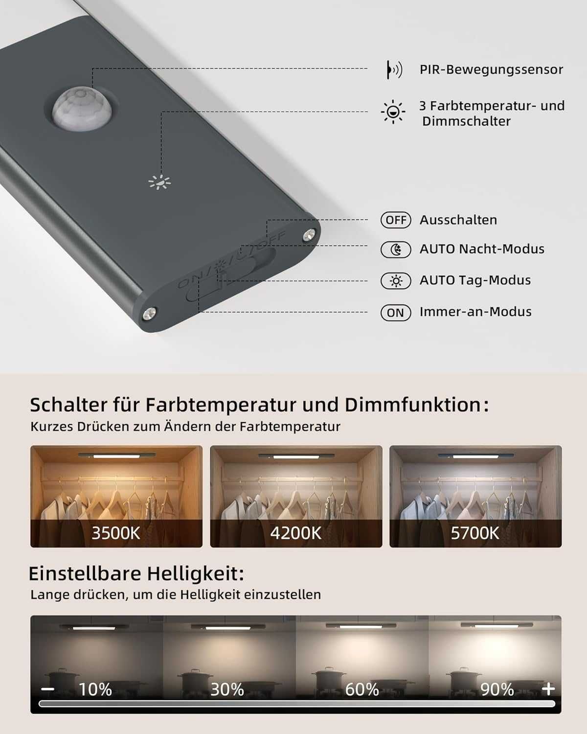 Set x2 Lampa Led Smart cu Senzor si Accumulator, REDUS de la 250RON