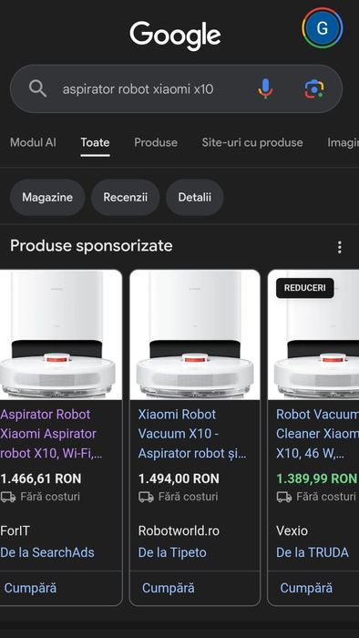 Aspirator robot Xiaomi X10 WI-FI