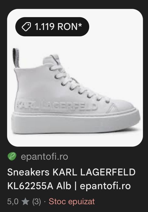 Adidasi Karl Lagerfeld